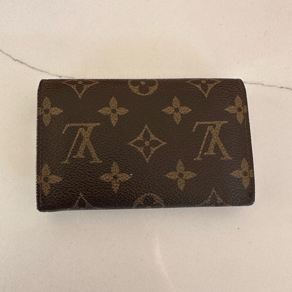 AUTH Louis Vuitton Monogram Bifold Wallet Coin Case W/ Box - Picture 4 of 11